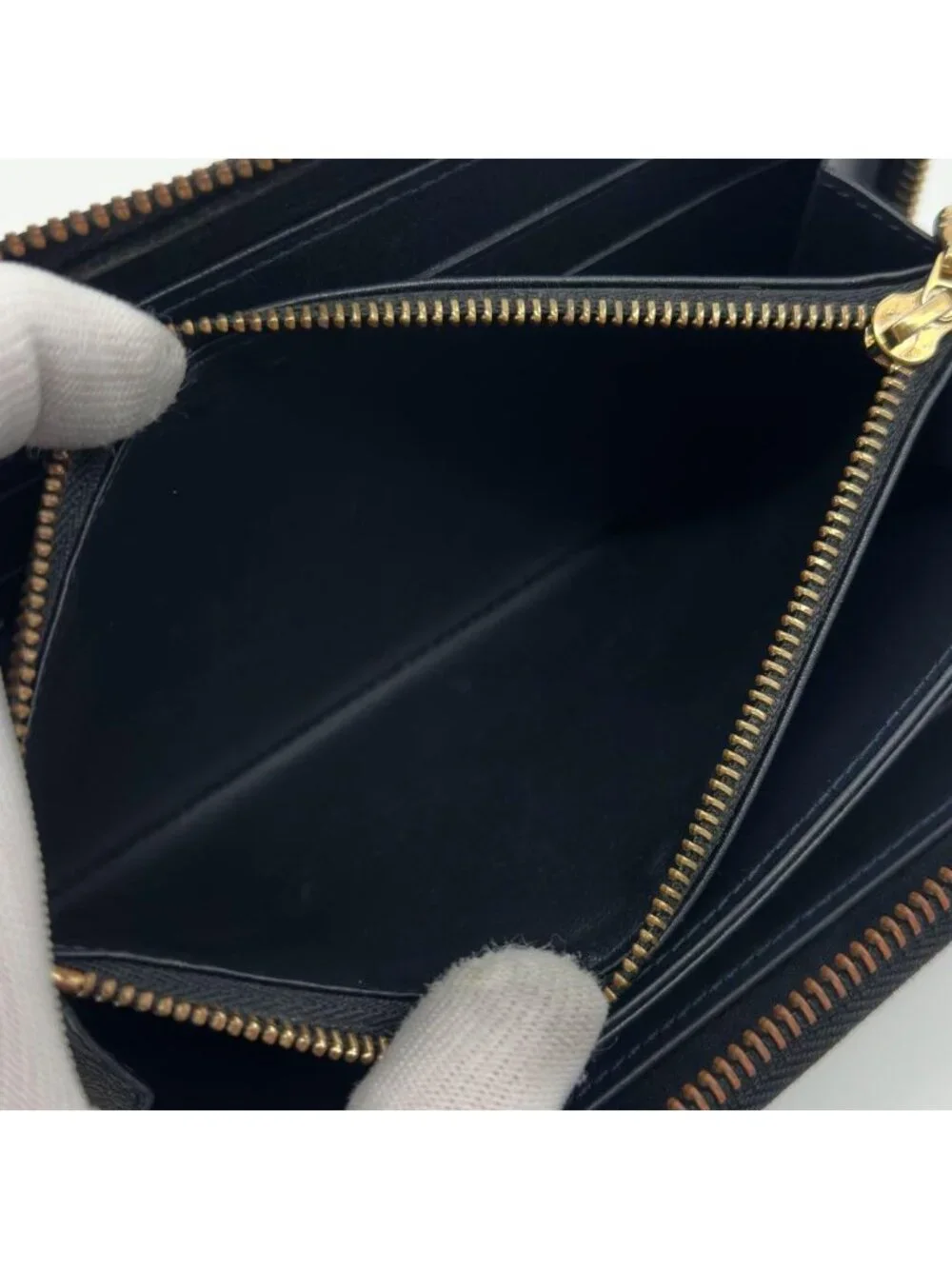 Louis Vuitton Zippy Wallet Black Vernis Round